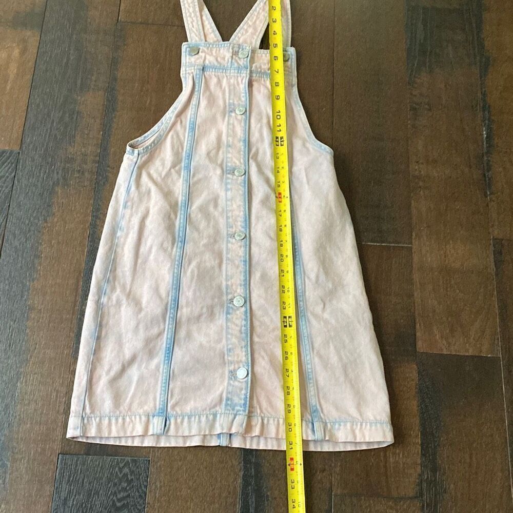 GAP kids girls denim jumper overall dress size XL pink - Picture 5 of 6